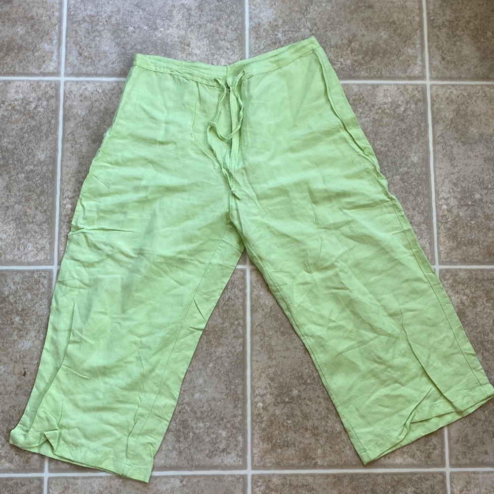 green silk fendi capri